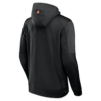 Men's Fanatics Black Miami Hurricanes Defender Full-Zip Hoodie