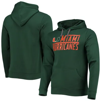 Miami Hurricanes Fanatics Branded Favorite Longshot Pullover Hoodie - Green