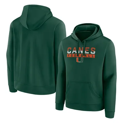 Miami Hurricanes Fanatics Branded Favorite Weekend Pullover Hoodie - Green