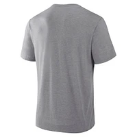 Men's Fanatics Gray Miami Hurricanes Dynamic Showdown Tri-Blend T-Shirt