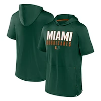 T-shirt à capuche Core Read pour homme Fanatics Green Miami Hurricanes