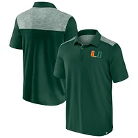 Polo Long Shot Fanatics pour hommes, vert, Miami Hurricanes