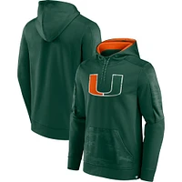 Men's Fanatics Green Miami Hurricanes On The Ball Pullover Hoodie