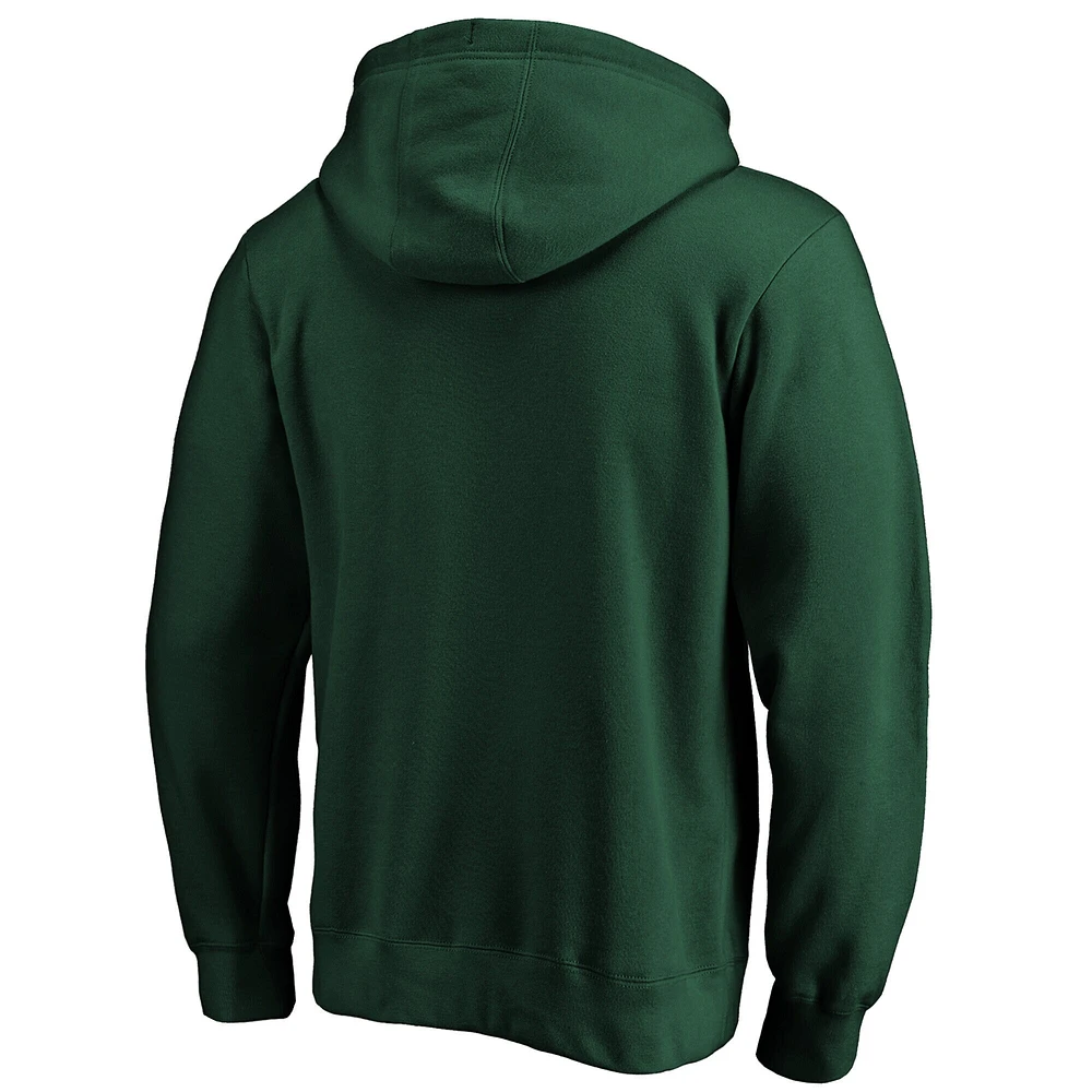 Sweat à capuche en polaire Fanatics Green Miami Hurricanes Team Lockup pour homme