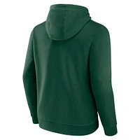 Men's Fanatics  Green Miami Hurricanes Team Lockup Pullover Hoodie