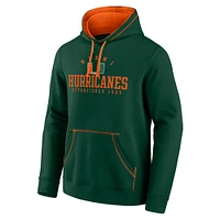 Men's Fanatics Green Miami Hurricanes Toppler Fleece Pullover Hoodie