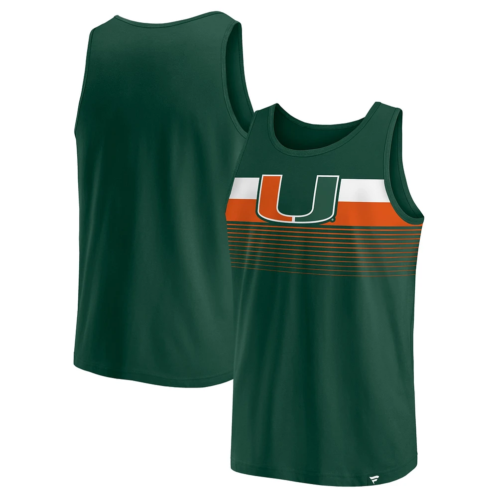 Débardeur Wild Game vert Miami Hurricanes Fanatics pour hommes