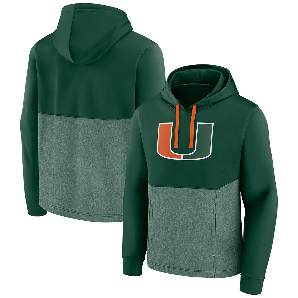 Sweat à capuche vert Fanatics Miami Hurricanes Winter Camp pour hommes