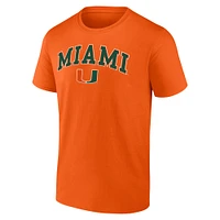 Men's Fanatics Orange Miami Hurricanes Campus T-Shirt