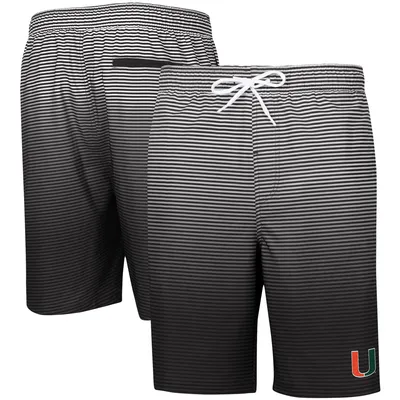 Miami Hurricanes G-III Sports by Carl Banks Ocean Swim Trunks - Black