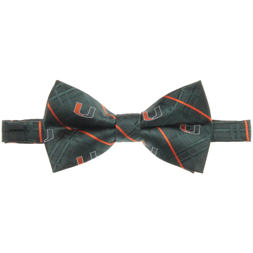 Men's Green Miami Hurricanes Oxford Bow Tie