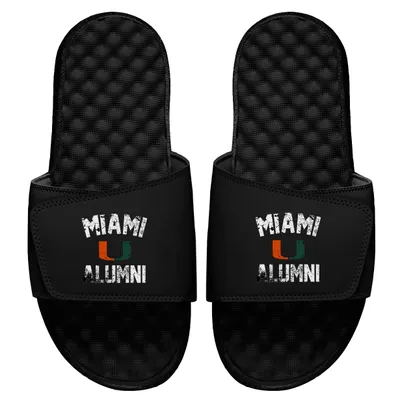 Miami Hurricanes ISlide College Alumni Slide Sandals - Black