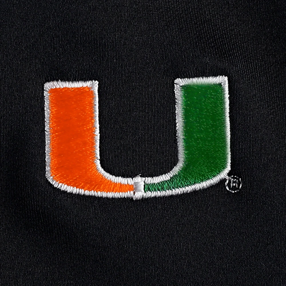 Haut à quart de zip Performance Peter Millar Miami Hurricanes Perth pour homme