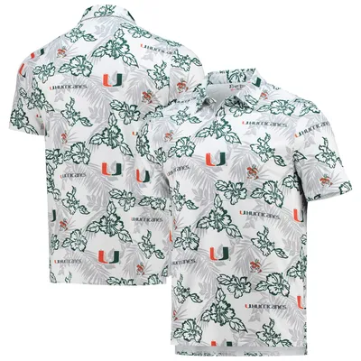 Miami Hurricanes Reyn Spooner Performance Polo - White