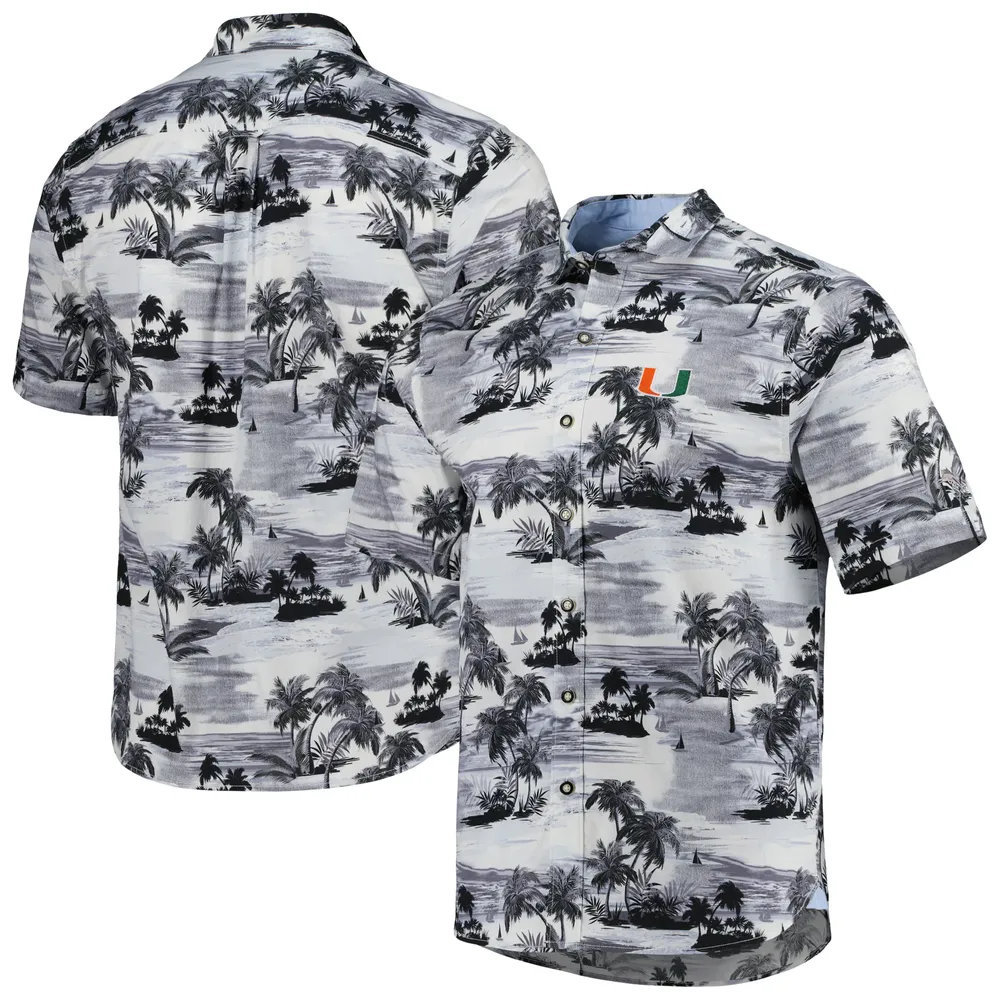 Men's Reyn Spooner Teal Miami Marlins Kekai Button-Down Shirt Size: Medium