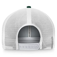Men's Top of the World Green/White Miami Hurricanes Breakout Trucker Snapback Hat