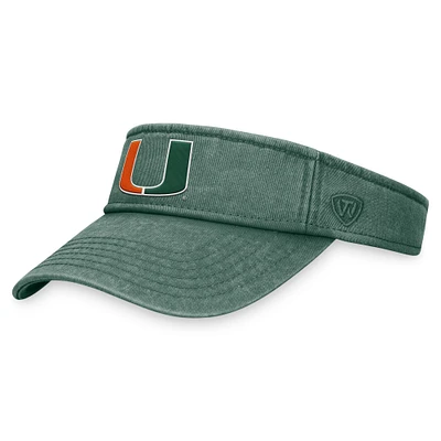 Visière ajustable Top of the World Miami Hurricanes Terry pour homme