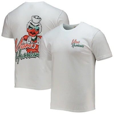 T-shirt bandana Miami Hurricanes mascotte homme blanc