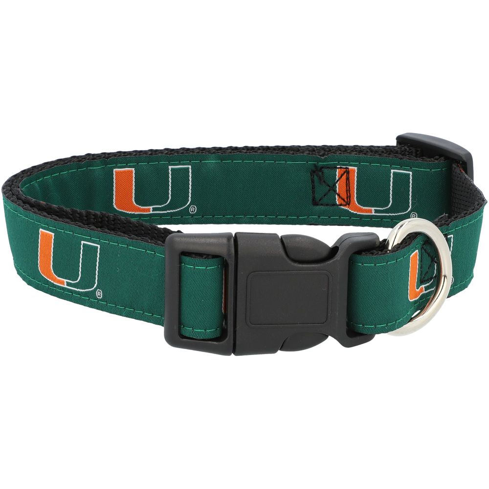 Miami Hurricanes 1" Regular Dog Collar