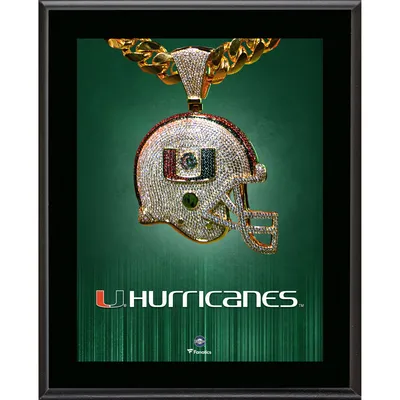 Miami Hurricanes Fanatics Authentic 10.5" x 13" 2021 Turnover Chain Sublimated Plaque