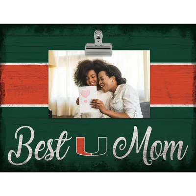 Miami Hurricanes 10.5'' x 8'' Best Mom Clip Frame