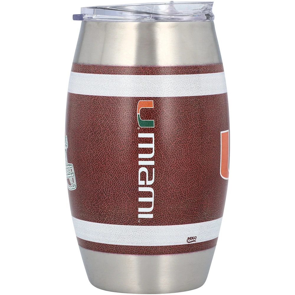 Miami Hurricanes 15oz. Football Tumbler