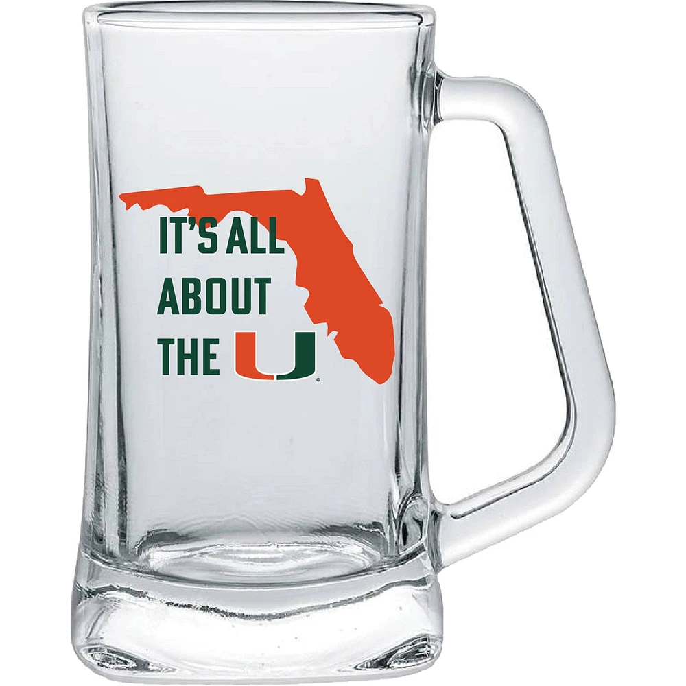 Miami Hurricanes 15oz. Hometown Glass Tankard