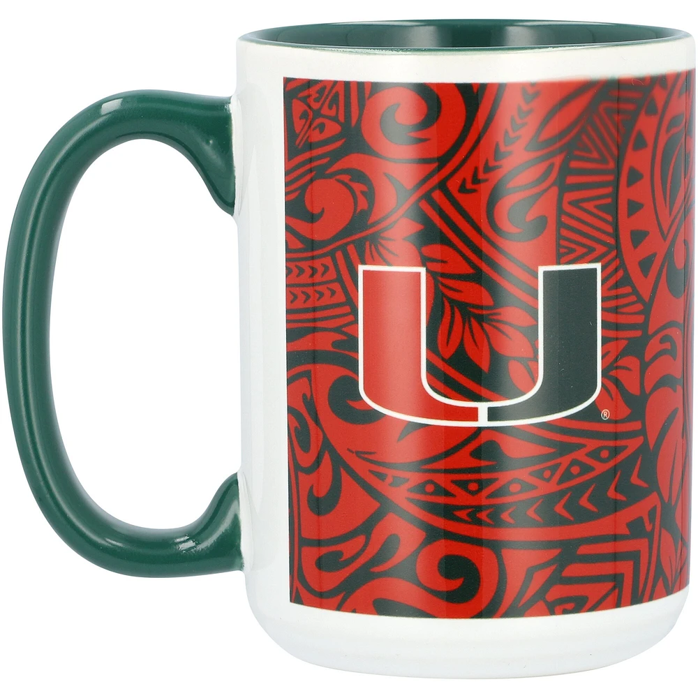 Hurricanes de Miami 15 oz. Tasse Ohana