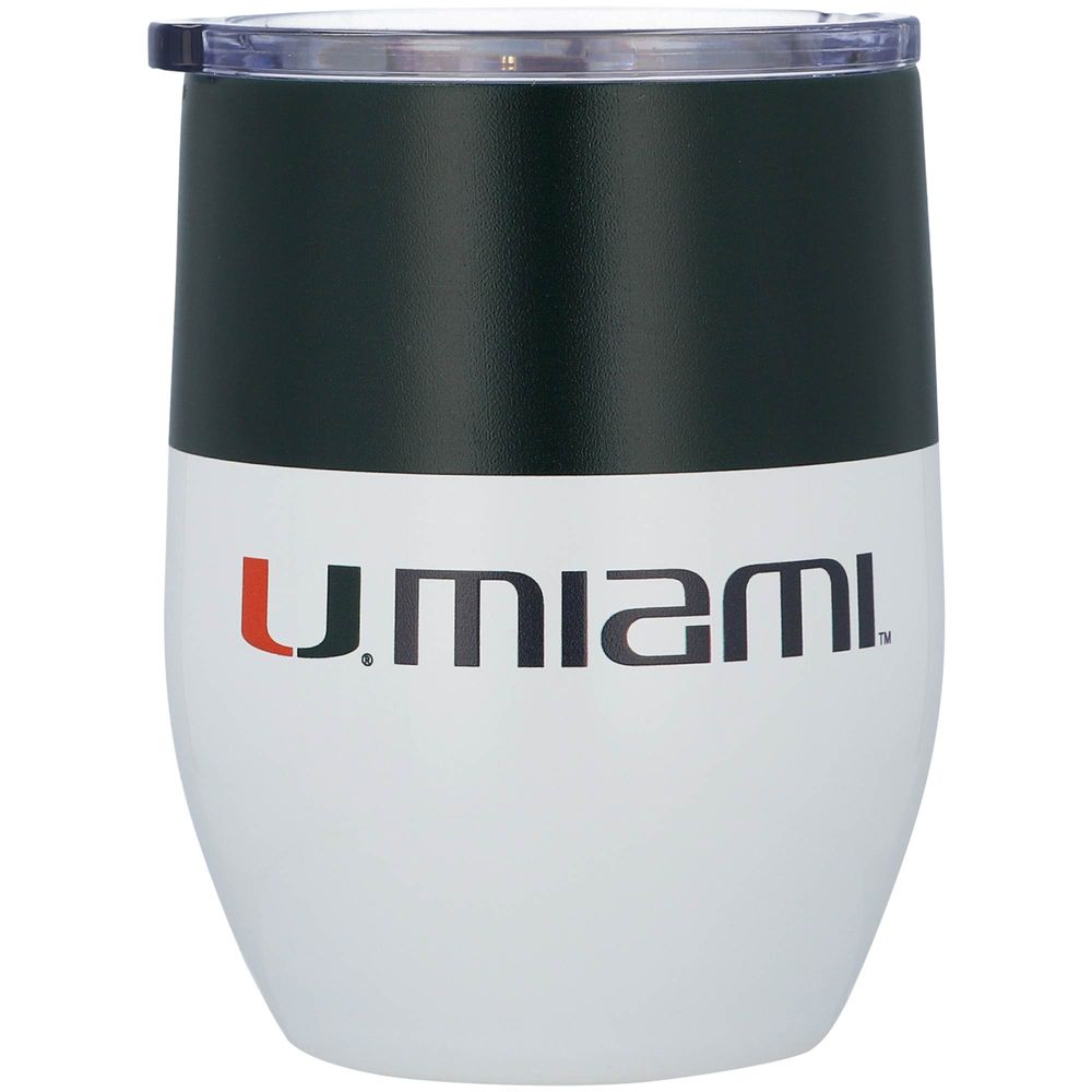 Miami Hurricanes 16oz. Colorblock Stainless Steel Curved Tumbler