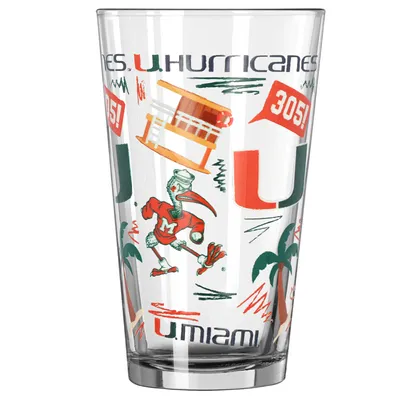 Miami Hurricanes 16oz. Local Pint Glass