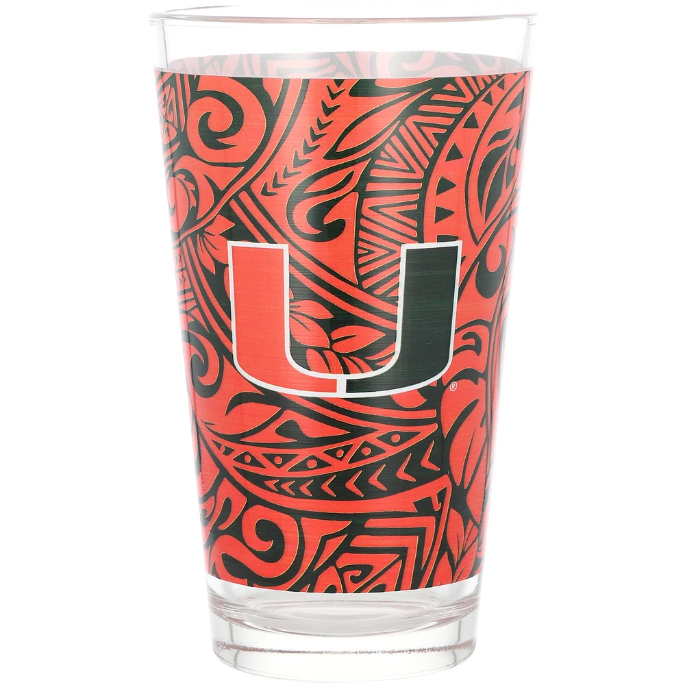 Hurricanes de Miami 16 oz. Verre à pinte Ohana