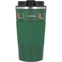 Miami Hurricanes 18oz Coffee Tumbler with Silicone Grip