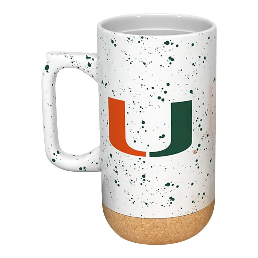 Ouragans de Miami 18oz. Tasse en liège moucheté