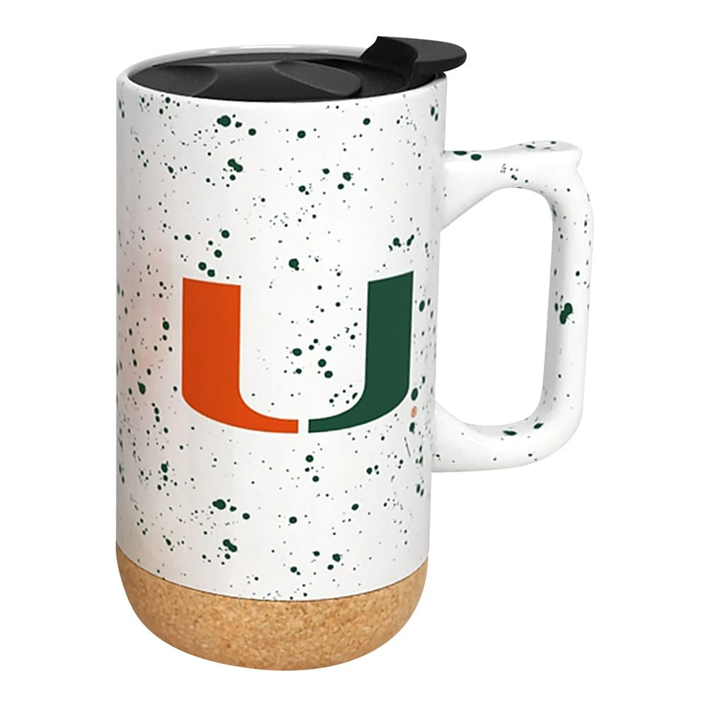 Miami Hurricanes 18oz. Speckle Cork Mug