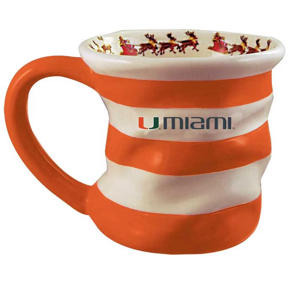 Miami Hurricanes 18oz. Team Holiday Mug