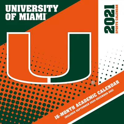 Miami Hurricanes 2021 Wall Calendar