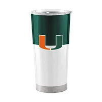 Hurricanes de Miami 20 oz. Gobelet en acier inoxydable à blocs de couleurs