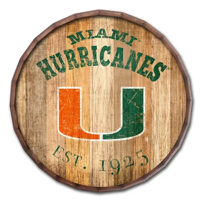 Miami Hurricanes 24'' Established Date Barrel Top