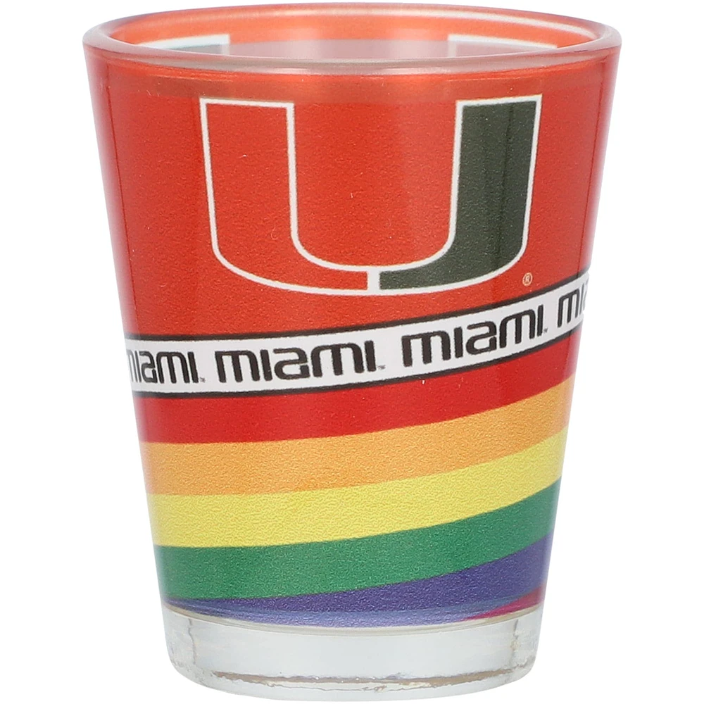 Hurricanes de Miami 2 oz. Verre à liqueur Pride Collector