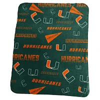 Couverture polaire classique Miami Hurricanes 50" x 60"