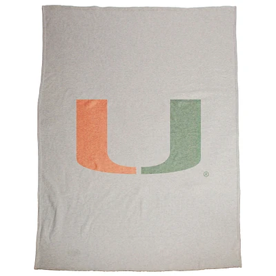 Miami Hurricanes 54" x 84" Sweatshirt Blanket