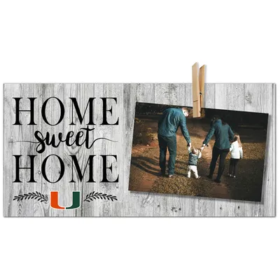 Miami Hurricanes 6'' x 12'' Home Sweet Home Clip Frame