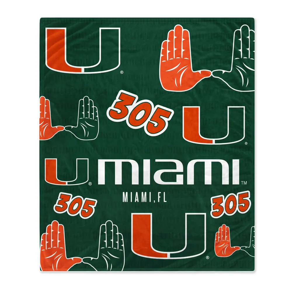 Lids Miami Hurricanes 60'' x 70'' Hometown Logo Fleece Blanket