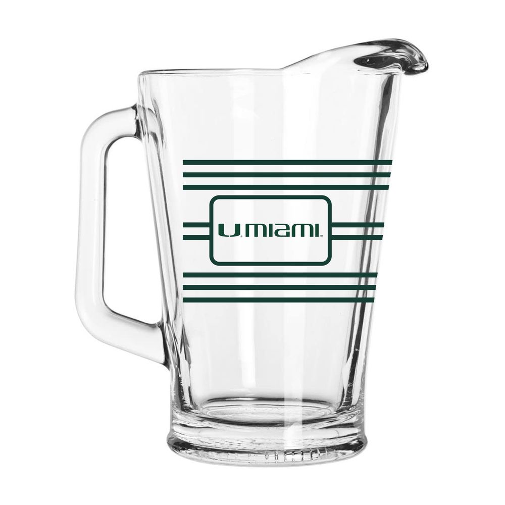 Miami Hurricanes 60oz. Multi-Stripe Pitcher