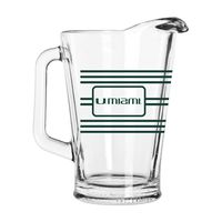 Miami Hurricanes 60oz. Multi-Stripe Pitcher