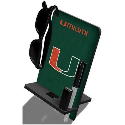 Miami Hurricanes Four in One Desktop Phone Stand