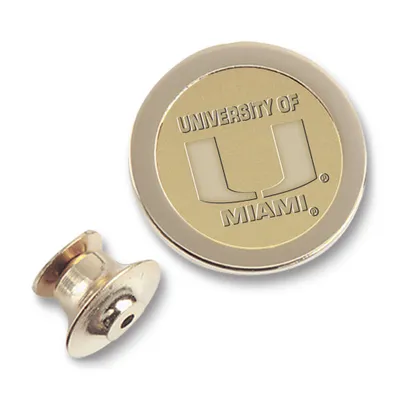 Miami Hurricanes Gold Lapel Pin