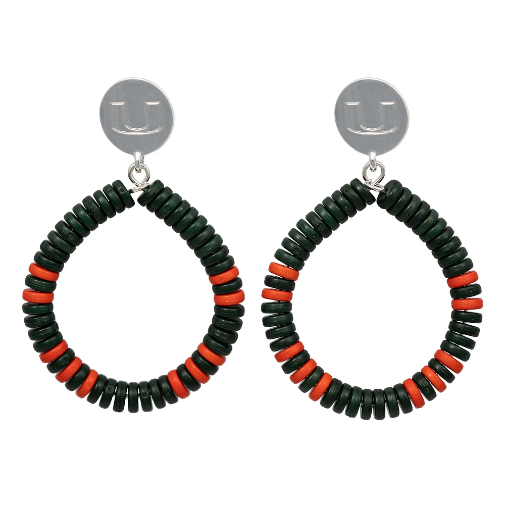 Miami Hurricanes Raya Earrings