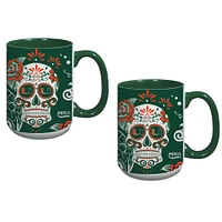 Miami Hurricanes Two-Pack Dia De Los Muertos Mug Set