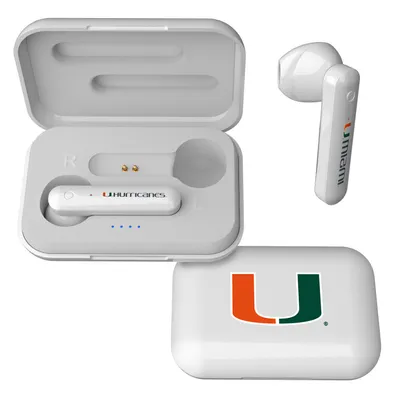 Miami Hurricanes Wireless Insignia Design Earbuds